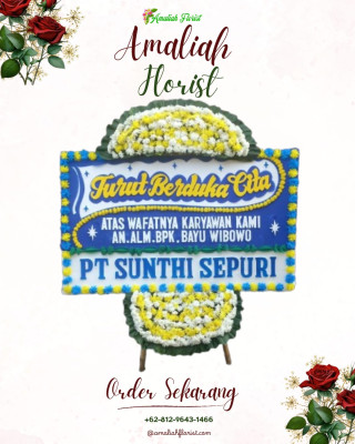 Papan Bunga Duka di Indra Sakti