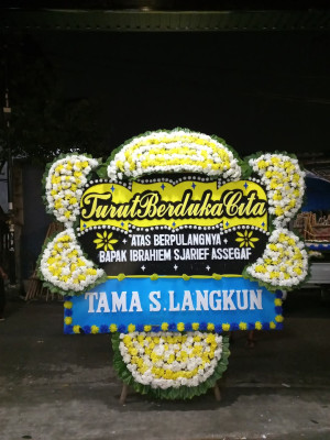 Papan Bunga Duka di Indra Sakti